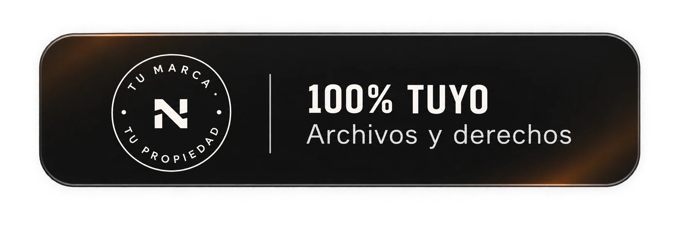 100 % tuyo: archivos y derechos.